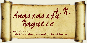 Anastasija Nagulić vizit kartica